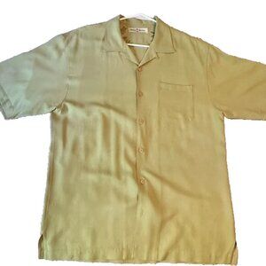 Tommy Bahama Mens Short Sleeve Green Camp shirt -  Size M